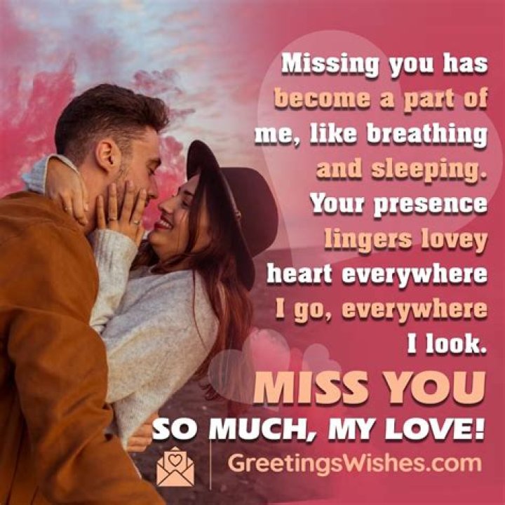 165 Romantic I Miss You Quotes and Messages FunZumo