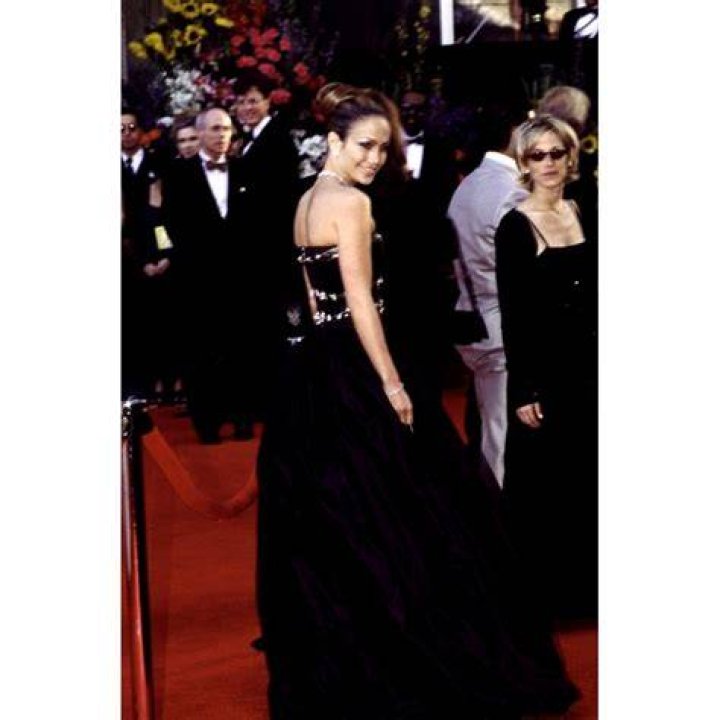 Arriving at the Academy Awards ceremonies, actress Shirley Jones and
