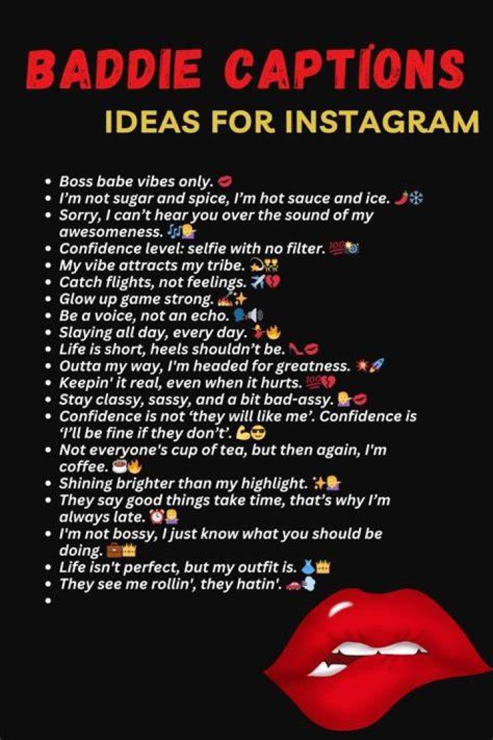 Baddie Attitude Instagram Captions / In the 21st century, your posture