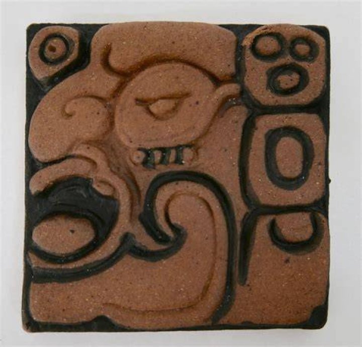 Batchelder Mayan Face Tile California Vintage Vocabulary Today