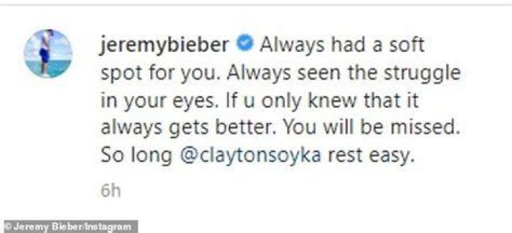 Clayton Soyka Dea&dagger;h at 25 Justin Bieber&rsquo;s Dad Confirms Tragic Loss!