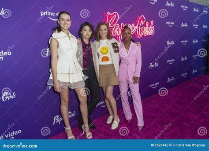 Fina Strazza with Riley Lai Nelet, Sofia Rosinsky and Camryn Jones