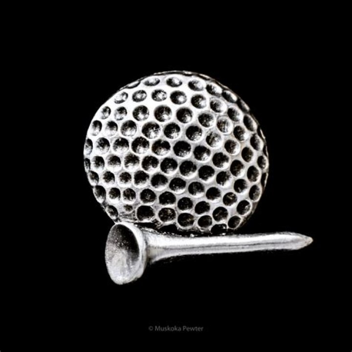 Golf Ball Lapel Pin Muskoka Pewter Online Shop for Pewter