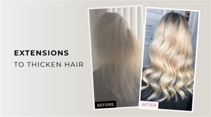 Hair Extensions To Thicken Your Own. Individual Strands of Hair Stock
