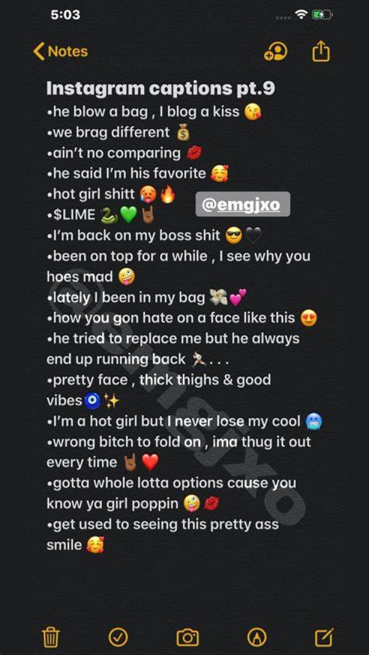 Ig emgjxo instagram captions instagramcaptions baddie 