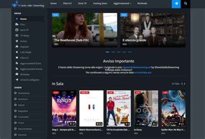 ilgeniodellostreaming Review Sito di Streaming Gratuito di Film Genius
