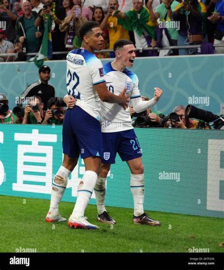 Jude Bellingham pushes Phil Foden as England pals square up to each