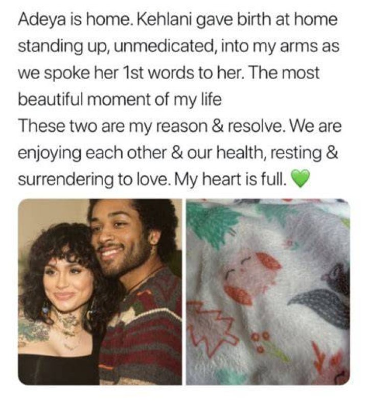 Kehlani gives birth to daughter Adeya "In love" Reality TV World