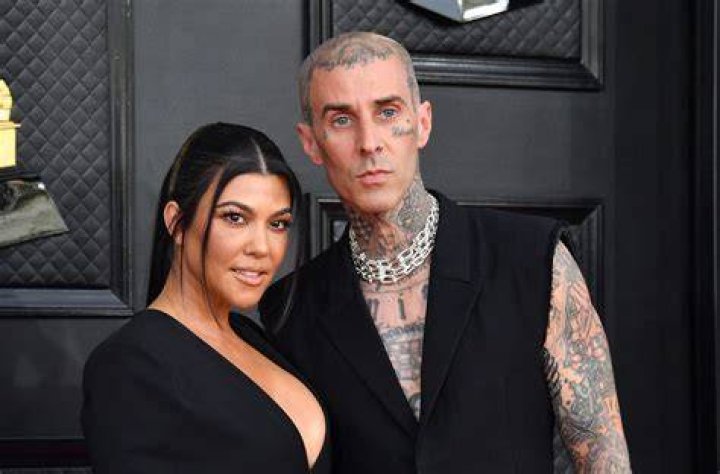 Kourtney Kardashian and Travis Barker Make Red Carpet Appearance with