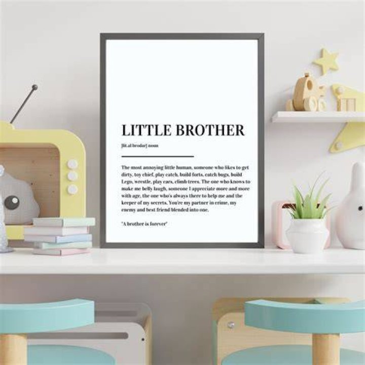 Little Brother Definition // Printable poster Family Etsy in 2021