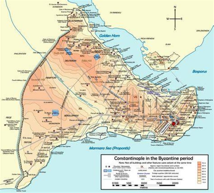 Map of Constantinople Historical maps, Roman history, History