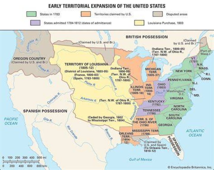 Map Of United States Expansion Wall Art, Canvas Prints, Framed Prints