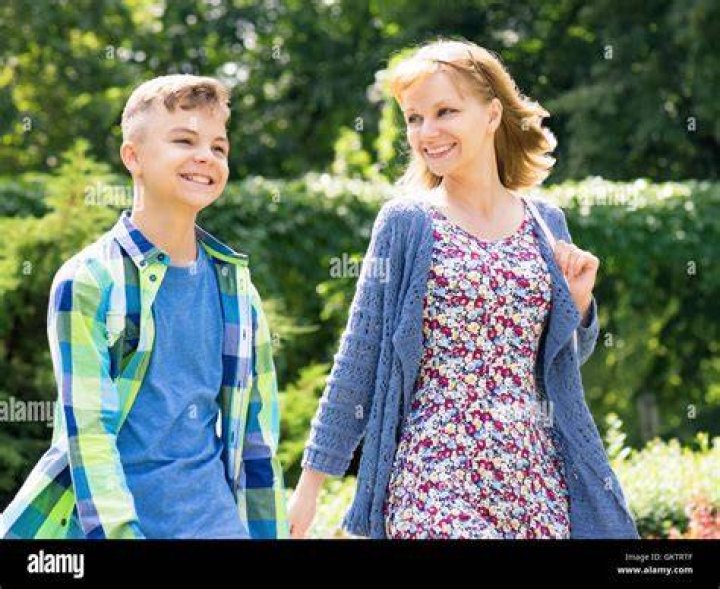 Mother and son stock photo. Image of women, faces, casual 22798346