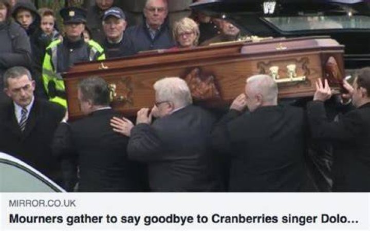 Mourners gather for Cranberries singer Dolores O'Riordan Daily Mail Online