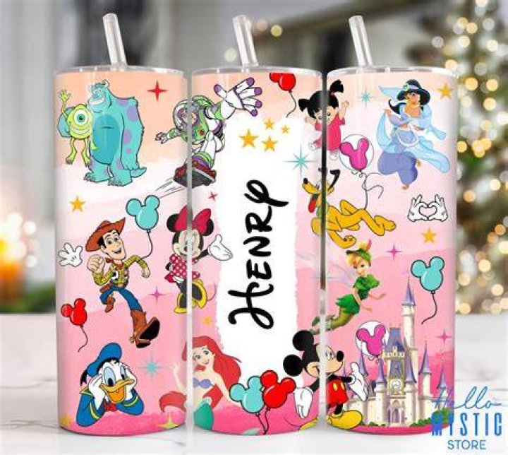 Movie Characters 20oz Skinny Tumbler Sublimation Designs Etsy