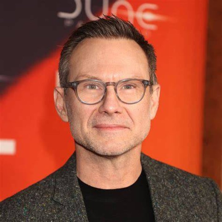 Picture Christian Slater and his son Jaden at Staples Center Photo