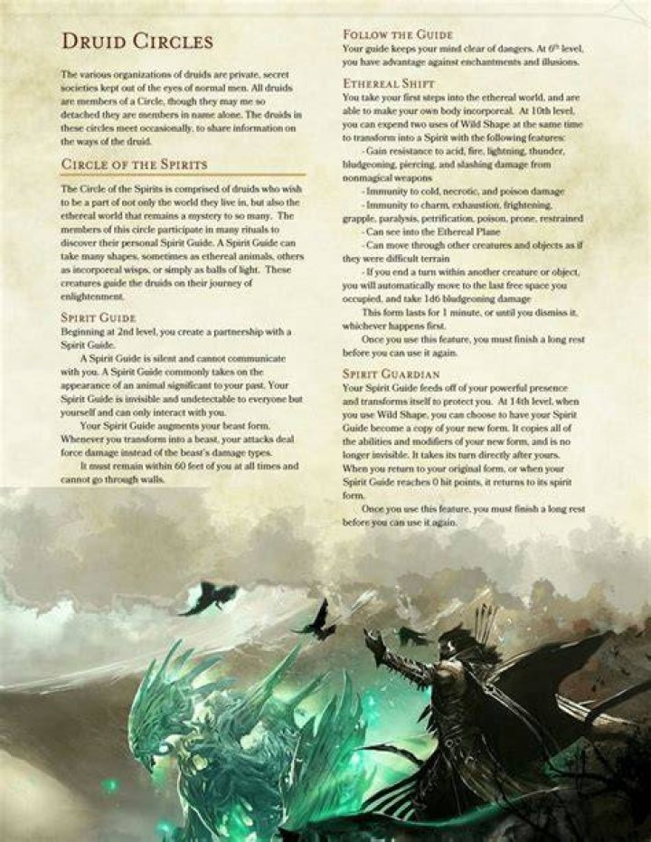 Pin on 5e Druidic Circles