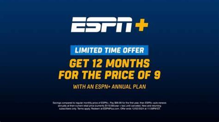 The ESPN+ annual subscription is going up by 10