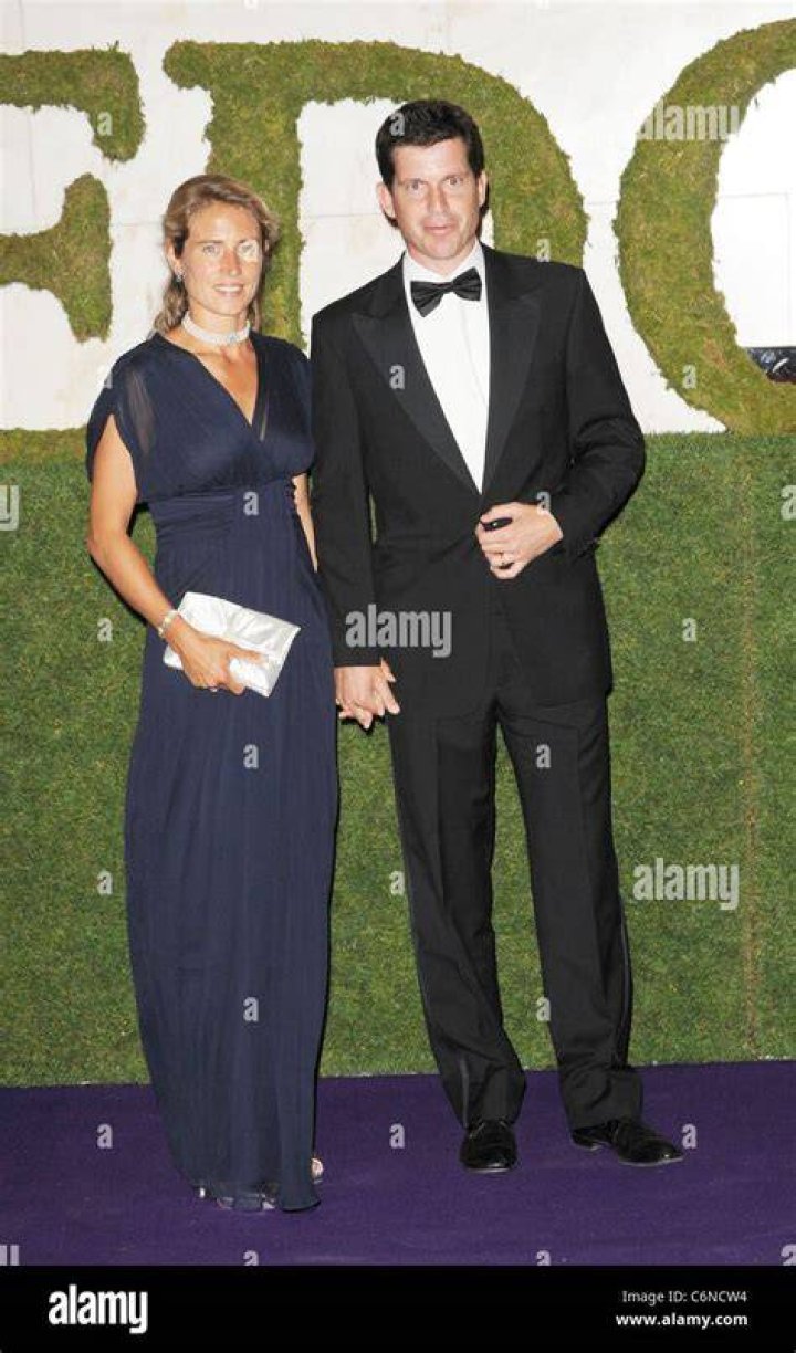 Tim Henman, wife Lucy and children Rosie (right) and Olivia arrive at