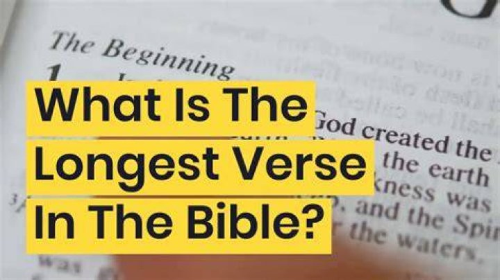 What is the longest verse in the Bible?